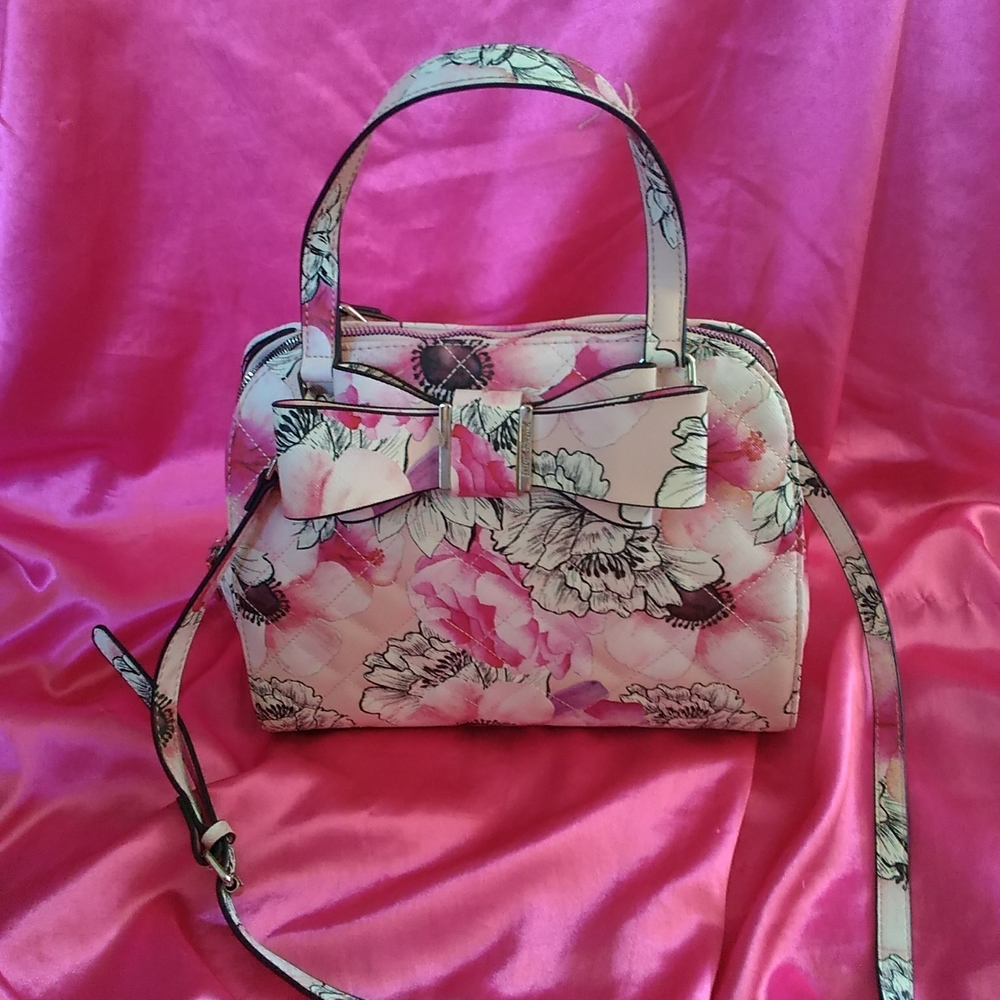 Betsy Johnson floral watercolor with bow decal